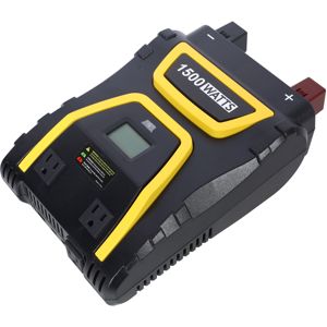 DB Portable 1500 Watts Power Inverter Pantalla LED Tecnología de onda sinusoidal modificada para AC 220V para emergencias de automóviles Sitios DE TRABAJO Barcos - Product Image 3