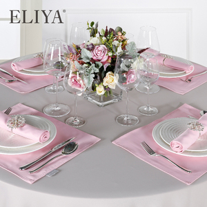 Hotel Sala da pranzo Elegante Decorativo di <span class=keywords><strong>Lino</strong></span> <span class=keywords><strong>Grigio</strong></span> 120 "Round Tovaglie - Product Image 3