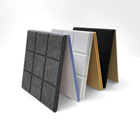Panneau acoustique en feutre de fibres de polyester PET, panneau décoratif mural à neuf grilles, réduction du bruit, isolation acoustique pour la maison et le bureau