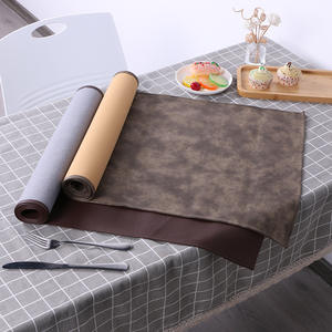 Camino de mesa de cuero de color sólido, impermeable, grueso, aislante del calor, para decoración de comedor occidental en el hogar y hoteles, hecho en Wenzhou. - Product Image 2
