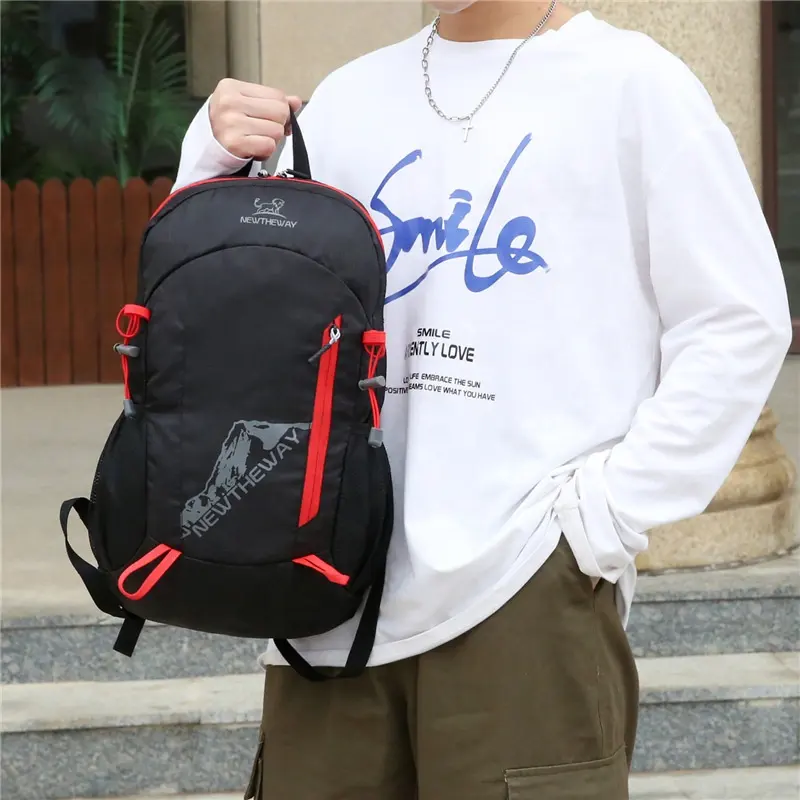 Custom Design Men Hiking Waterproof Big Capacity Lightweight Casual Sports Packable Foldable Backpacks