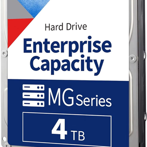 Disque dur interne d'entreprise MG10ADA400E série MG 4 To, 3,5 pouces SATA 7200 tr/min, fonctionnement 24/7, serveur, cloud hyperscale, 550 To/an - Product Image 1