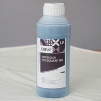 Encre éco-solvant industrielle à faible viscosité pour impression grand format sur bannières, caissons lumineux et supports textiles