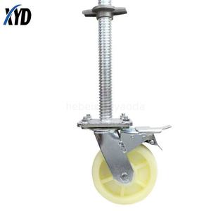 Accessoire de frein d'échafaudage robuste avec 12 roues pivotantes en PU et 12 pièces d'échafaudage d'échelle de charge latérale de <span class=keywords><strong>poulie</strong></span> en acier Q235 - Product Image 4