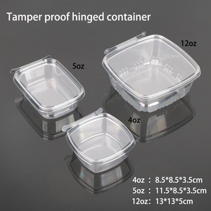 Dùng một lần rõ ràng Pet tamer-proof bản lề container tùy chỉnh thực phẩm Gói vỏ sò - Product Image 2