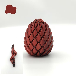 Creative 3D Printed Dragon <b>Egg</b> Toy Rotating Deformation Stress Relief Slime Ball Kids Gift Fidget Toy - Product Image 2