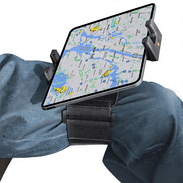 Adjustable Tilt 360 Rotation Leg Strap Tablet Pilot Handy Kneeboard Holder Mount for 5-13 Inches I Pad Pro