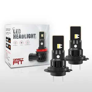 Ampoules de phares LED LANSEKO V22 TST H4 H7 H11 H13 9005 9006 H1 H3 avec 5540 puces 6000LM Fit 12V 24V pour phares de voiture