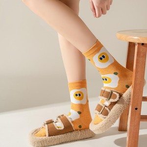 <span class=keywords><strong>Chaussettes</strong></span> pour femmes, motif amusant, nourriture, donut, hamburger, frites, œufs, nouveauté, décontractées, port quotidien, confortables, <span class=keywords><strong>chaussettes</strong></span> tendance, lot - Product Image 3
