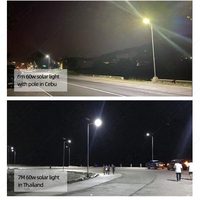 Poste de Luz Solar para Calle de 9 Metros, 3 en 1, 30W 60W 80W 100W 120W, con Cámara de Seguridad