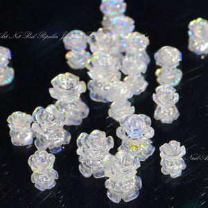 <span class=keywords><strong>Pas</strong></span> <span class=keywords><strong>Cher</strong></span> Vente en Gros Accessoires pour Ongles Diamant Ornements Camélia Nail Art Blanc Aurora Fleur Arc En Trois Dimensions <span class=keywords><strong>Strass</strong></span> - Product Image 3