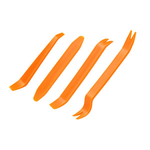 Plastic Pry <b>Bar</b> Set Orange 4pcs Wedge <b>End</b> For Car Interior Door Panel Audio Navigation Repair - Product Image 5