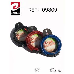 MNJ Motorcycle Cable Lock 2.5mm x 86cm Colorful Anti-Theft Security Chain for Bike Motorbike Protection - Product Image 1