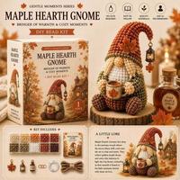 Kit de perles DIY pour gnome écologique, collection de cadeaux de Noël, décoration de la maison, artisanat fait main