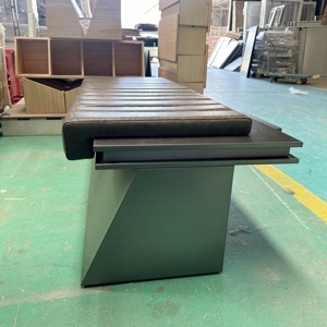 Chaise <span class=keywords><strong>de</strong></span> canapé en métal en acier inoxydable <span class=keywords><strong>Centre</strong></span> commercial Siège <span class=keywords><strong>de</strong></span> repos Chaise <span class=keywords><strong>de</strong></span> <span class=keywords><strong>loisirs</strong></span> en cuir - Product Image 6