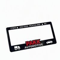 Support de plaque d'immatriculation décoratif personnalisé FENGYUNJIA MG-49, norme américaine, en plastique, avec impression 3D en relief couleur sur le dessus et le dessous