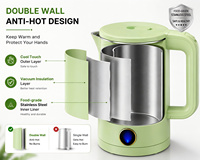 Bouilloire Électrique Personnalisable 1,8L en Acier Inoxydable 1500W, Ébullition Rapide, Arrêt Automatique, Protection Anti-Ébullition à Sec, pour Maison et Hôtel