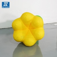 Modèle de fleur de tulipe gonflable suspendue, plante artificielle décorative pour centre commercial, extérieur, camping, fête, festival