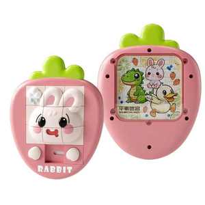 OEM Consola de juegos portátil educativa 3D Huarong Road Fun Puzzle Juguetes 2 en 1 Juego de laberinto Juguete de plástico unisex - Product Image 1