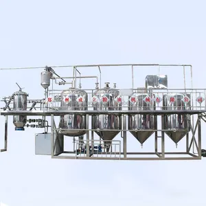 Small scale edible oil refining machine crude oil refinery machine soybean oil refinery and deodorization machine