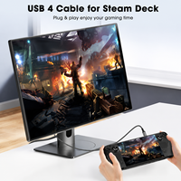 Câble USB4 Type C 8K 40 Gbps 240 W PD3.1 QC4.0 pour Thunderbolt 4, câble de charge rapide Thunderbolt 3 USB C vers C, transfert de données