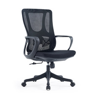 Chaise de bureau à domicile confortable pour de longues périodes assises, avec support lombaire ergonomique, réglable en hauteur, pivotante, en maille, pour dortoir