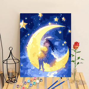 Fait à la main bricolage mur photos maison salon décor 30*40 encadré paysage <span class=keywords><strong>peinture</strong></span> par numéros Kits - Product Image 3