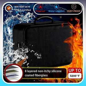 Fireproof <b>Document</b> Storage <b>Bag</b> with 13 Pockets Accordion Folder <b>Bag</b> to Store Important <b>Documents</b> - Product Image 3