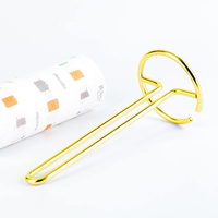 Support vertical en fil de fer pour rouleau de cuisine, distributeur de papier toilette doré, porte-serviettes, organisateur de mouchoirs – Fourniture directe usine