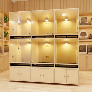 Casa de Lujo para Mascotas de <span class=keywords><strong>Madera</strong></span>, <span class=keywords><strong>Jaula</strong></span> para Perros de <span class=keywords><strong>Madera</strong></span> Maciza, Interior Ecológico, <span class=keywords><strong>Jaula</strong></span> para Perros para Uso en Interiores, Caseta para Perros de Raza Grande - Product Image 5