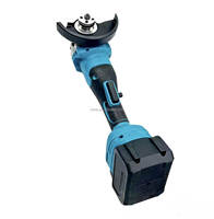 Meuleuse d'angle sans fil 1400W 100/125 Lithium Brushless alimentée par batterie pour machines de polissage, traitement des métaux, directement de l'usine
