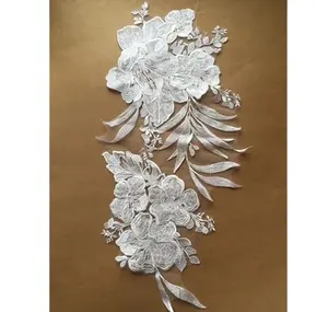 DELACE eleganza da sposa applique in pizzo medaglione floreale di alta qualità per abito da sposa