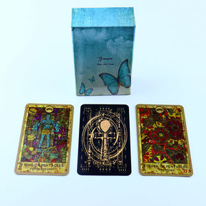 سطح تارو ساحرة من Leonard بطباعة احترافية بطاقات التارو البلاستيكية للسحرة مع صندوق غطاء أنيق ميزة محمولة - Product Image 3