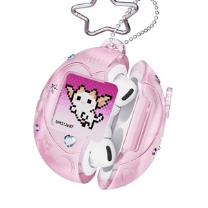 Étui pour écouteurs en forme d'animal de compagnie virtuel rétro Y2K, coque de protection en TPU mignonne de style <span class=keywords><strong>pixel</strong></span> avec porte-clés étoile pour AirPods Series - Product Image 1