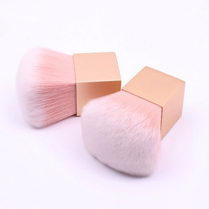 Bàn Chải Trang Điểm Kabuki Dạng Bột Màu Vàng Đơn Phong Cách Mới Với Hình Dạng Nấm Và Cọ Mỹ Phẩm Phấn Má Hồng Sợi Siêu Mềm - Product Image 5