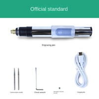 Stylo de gravure électrique sans fil à vitesse réglable, pointe en carbure de diamant, rechargeable par USB, batterie au lithium, multi-matériaux