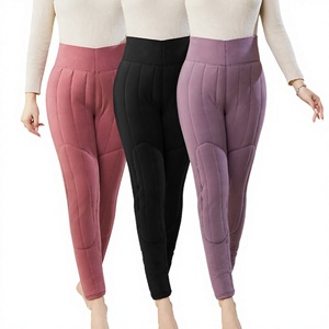 <b>Winter</b> Women's Printed High Waist Plus Size Horse Riding Full Seat Equestrian <b>Tights</b> Pockets Silicone Jodhpurs Four-Way Stretch - Product Image 3