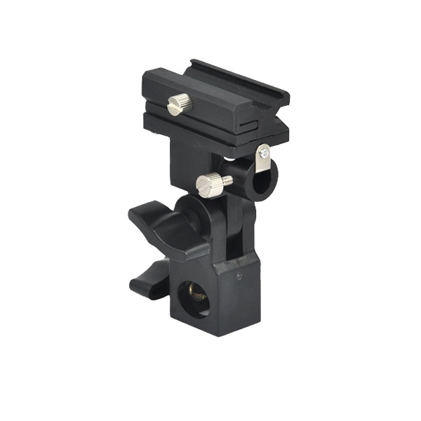 Black Adjustable Flash Umbrella Mount Bracket Type B