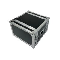 Boîtier de transport en aluminium sur mesure 4U+2U pour micro, rangement monocouche pour amplificateur avec sangle Velcro pour sécuriser le micro
