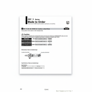 Cilindro de abrazadera SMC Pneumatics - Product Image 1