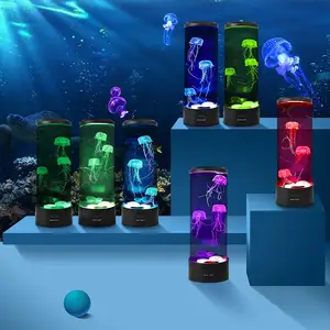 TIANHUA 2021 New Kids Jelly Fish Led Night Lights lampada medusa LED Fantasy Lava Lamp