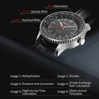 Montre de sport solaire avec ordinateur de bord, bracelet en cuir véritable, résistante à l'eau pour homme