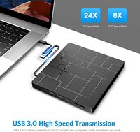 USB 3,0 Tipo-C CD DVD +/-RW Unidad de DVD externa Brenner óptica con USB y SD/TF Alle PC Laptop/Desktop/Mac
