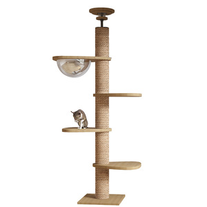 Tiragraffi per Gatti Sky Pillar, Piattaforma di Salto Salvaspazio, Multilivello Integrato, <span class=keywords><strong>Sisal</strong></span> Rinforzato e Robusto - Product Image 5