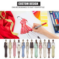 Robe design haut de gamme pour femmes Boutique de mode Logo personnalisé Automne hiver Vêtements de luxe Conception de vêtements Fabricant de services