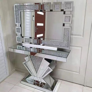 Mobilier Commercial de Luxe de Haute Qualité Ensembles de Meubles de Salon Pas Chers Table <span class=keywords><strong>Console</strong></span> Moderne de Luxe avec Éclisses et Miroir - Product Image 2
