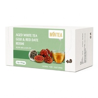 Thé Blanc Vieilli, Goji, Dattes Rouges, Reishi – 30 Sachets – Boisson Quotidienne Naturelle Pure à Base de Plantes pour le Bien-être – Vente Directe Usine – OEM Marque Privée