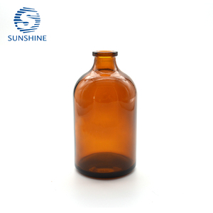 Bottiglie di Vetro Cilindriche per Sciroppo 100ml con Serigrafia in Vetro/Alluminio per Bevande - Product Image 1