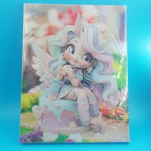 DIY 창의적인 한국 스타일 다이아몬드 아트 수공예품 사랑스러운 소녀 프린팅 모자이크 자수 어린이 초상화 만화 다이아몬드 페인팅 - Product Image 5