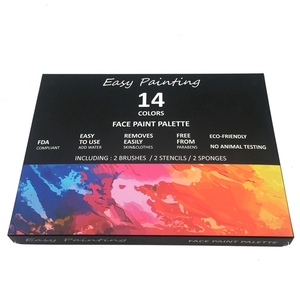 <span class=keywords><strong>FDA</strong></span> وافق غير سامة 14 الألوان لوحة رسم على الوجه مجموعات للأطفال - Product Image 6